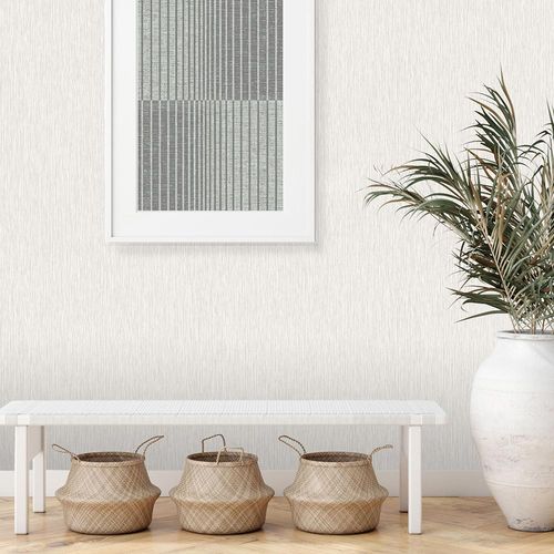 Image Non-Woven Wallpaper Plain Structure light grey 10212-14