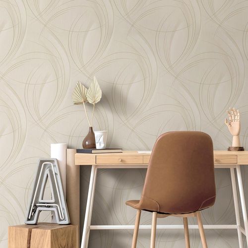 Image Wallpaper Guido Kretschmer Loops taupe 10218-37