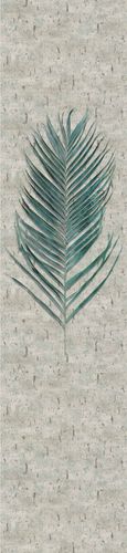 Image Photo Wallpapern Panel Leaf Floral grey beige 33273