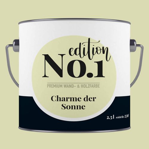 edition no1 Wandfarbe Charme der Sonne gelb-grün