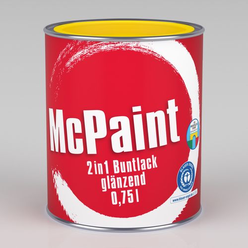 McPaint Buntlack 2in1 750ml Dose glänzend rapsgelb