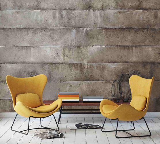 Raumbild Fototapete Beton Steine grau Damara Marburg