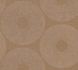 Photo Non-Woven Wallpaper Circles Graphic brown silver 38524-5 3