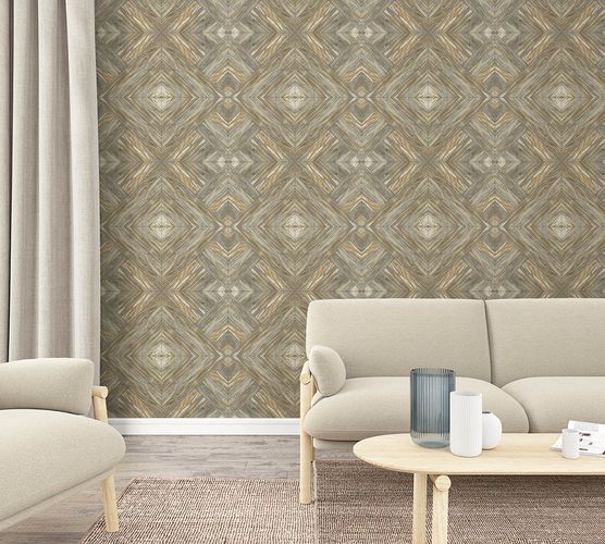 Picture Photo Wallpaper Wood Look Graphic brown beige 47249