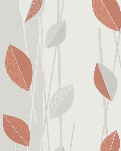 Image Non-Woven Wallpaper Gina Leaves white Glitter 57727