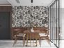 Non-Woven Wallpaper Floral Roses grey black 38700-2 1