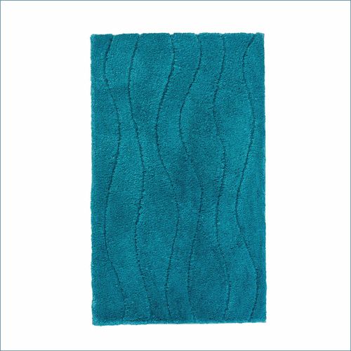 Bathmat stripes turquoise Schöner Wohnen 3 sizes