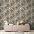 Non-Woven Wallpaper Animals Flowers grey 38176-2 4