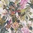 Non-Woven Wallpaper Animals Flowers white 38176-3 2