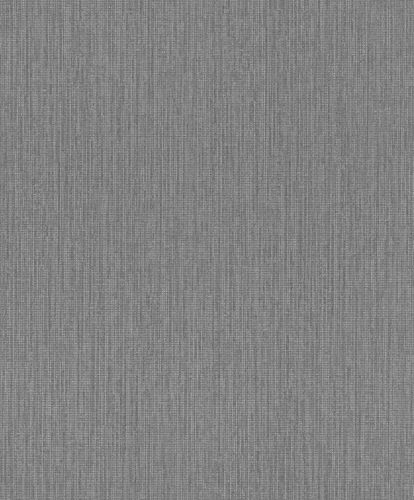 Wallpaper Non-Woven Rasch Linen dark grey 484250