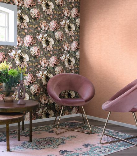 ZARA HOME - rasch/408157 輸入壁紙　WALPA ピンク Wallpaper Non-Woven Rasch Plain pink 484557