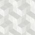 Non-woven wallpaper 3D effect geometric white grey Grandeco 1