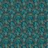 Non-woven wallpaper peacock feathers green blue gold  1