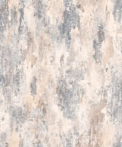 Non-Woven Wallpaper Shabby Plaster Look beige grey Grandeco