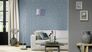 Non-woven wallpaper Rasch silver blue grey concrete look  1