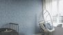 Non-woven wallpaper Rasch silver blue grey concrete look  3