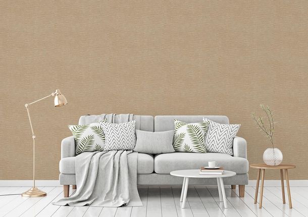 Vliestapete Struktur Grafik Beige Gold Metallic 38597-1