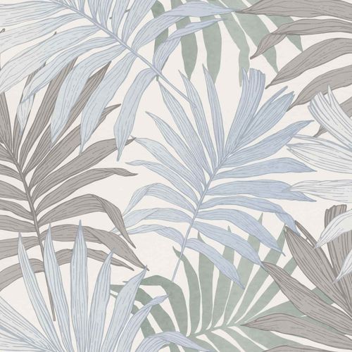 rasch wallpaper country style palm trees blue 252644