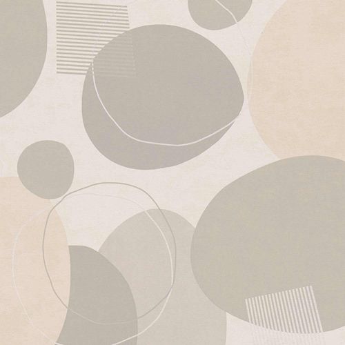 Wallpaper non-woven gray beige retro 385954 AS Geo Effect