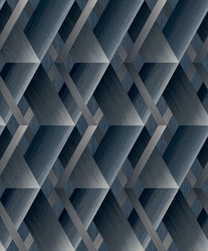 Design graphic wallpaper GranDeco WL2602 Gray Blue