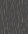 non-woven wallpaper ivy waves black gold 82322 Novamur 1