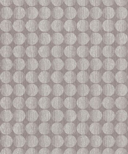 Non-woven wallpaper Phoenix circle pattern brown Grandeco