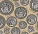 Versace non-woven wallpaper 38611-4 Medusa beige gold silver 1