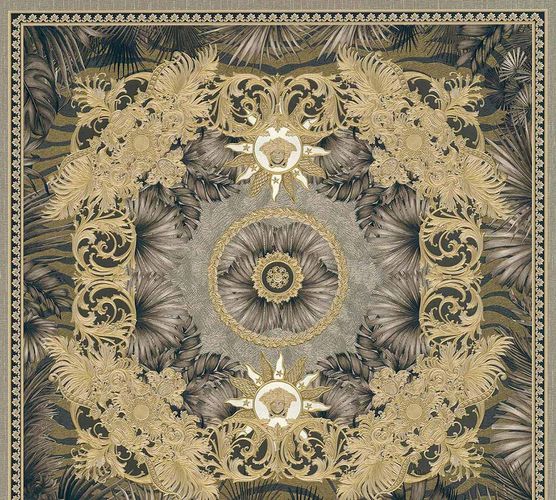 Versace non-woven wallpaper 38703-5 Tiles Tropical Brown