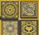 Versace non-woven wallpaper 38704-3 Tile Optics Black Gold 1