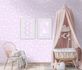 Kids wallpaper Sweet and Cool alpaca motif pink 10161-05 1