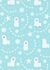 Kids wallpaper Sweet and Cool alpaca motif turquoise 10161-18 1