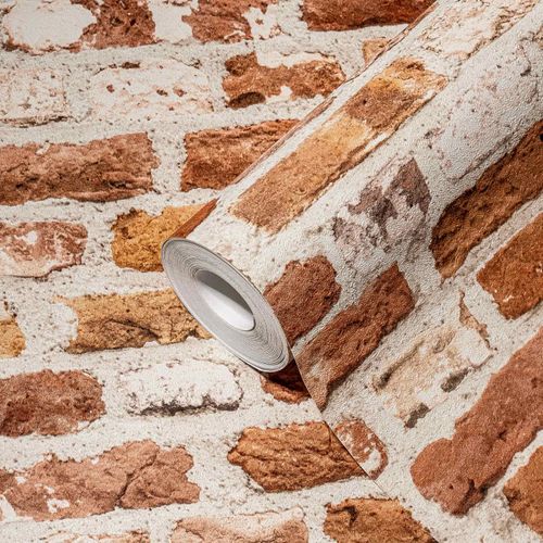 AS Creation non-woven wallpaper 38829-1 brick wall red