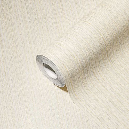 AS Creation non-woven wallpaper 38819-7 lined white gold