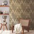 AS Creation non-woven wallpaper diamond graphic gold black 2