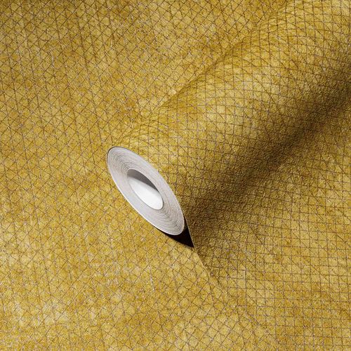 AS Creation non-woven wallpaper pattern graphic yellow gold