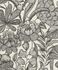 Non-woven wallpaper 555325 Rasch White Black Floral 2