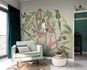 Mural 543520 Rasch Green Brown Birds Exotic 1