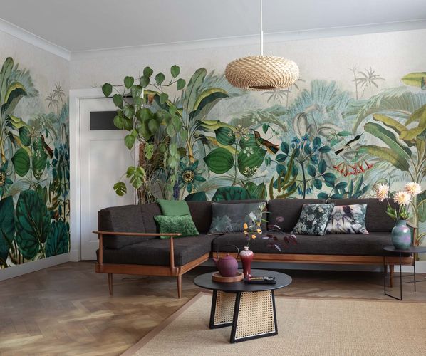 Mural 543643 Rasch Blue Green Exotic Plants