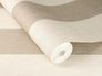 Non-woven wallpaper Rasch beige white gold striped 844016 4