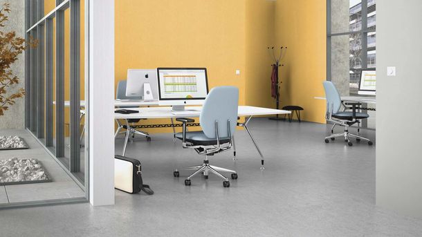 Rasch non-woven wallpaper yellow textured plain 312195