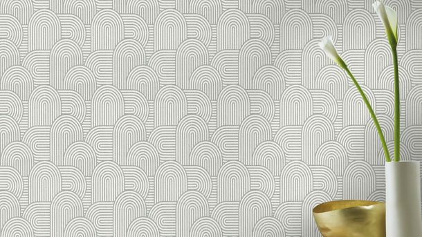 Rasch non-woven wallpaper white gray retro texture 634143