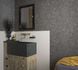Non-woven wallpaper anthracite plaster look Marburg 34156 3
