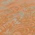 Non-woven Wallpaper Orange Green Metallic Ornaments  6