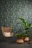 Non-woven Wallpaper green Texture palm leaves 39218-3 6