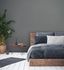 Non-woven wallpaper 39040-1 dark grey linen optics 1