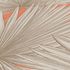 Non-woven wallpaper orange beige leaf pattern 39090-3 2