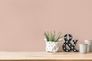 Non-Woven Wallpaper Pink Beige Linen Look Plain 39098-2 6