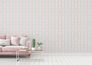 Non-woven wallpaper stripes roses blue white pink 39069-1 4