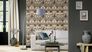 Non-woven wallpaper Rasch 746228 animals palace beige grey 1