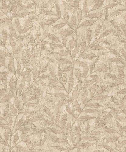 Rasch Vliestapete 315028 Blattmuster Beige Gold Metallic